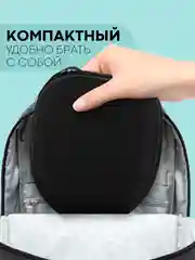 Черный универсальный чехол-кейс Картофан, сумка-футляр на молнии для наушников и мелочей, жесткий