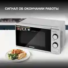 Микроволновая печь Hyundai HYM-M2042, 20л, 700Вт, серебристый