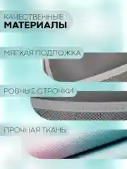 Небесно-голубой универсальный чехол-кейс Картофан, сумка-футляр на молнии для наушников и мелочей, жесткий