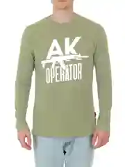 Хаки лонгслив с принтом АК Operator Gen2 Коллекция 2023