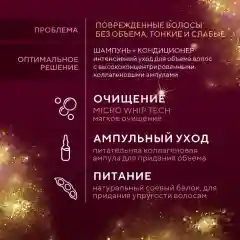 Шампунь Kerasys, Объем с коллагеном, 500 мл