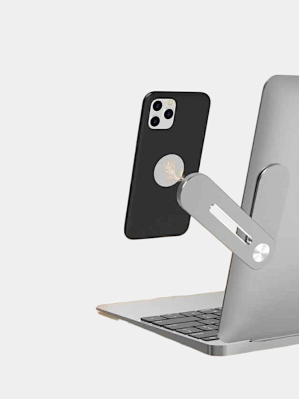 Магнитный держатель для смартфона на ноутбук