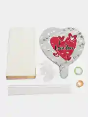 Набор воздушных шаров для создания букета, фольгированные  "I love you" L0398-R