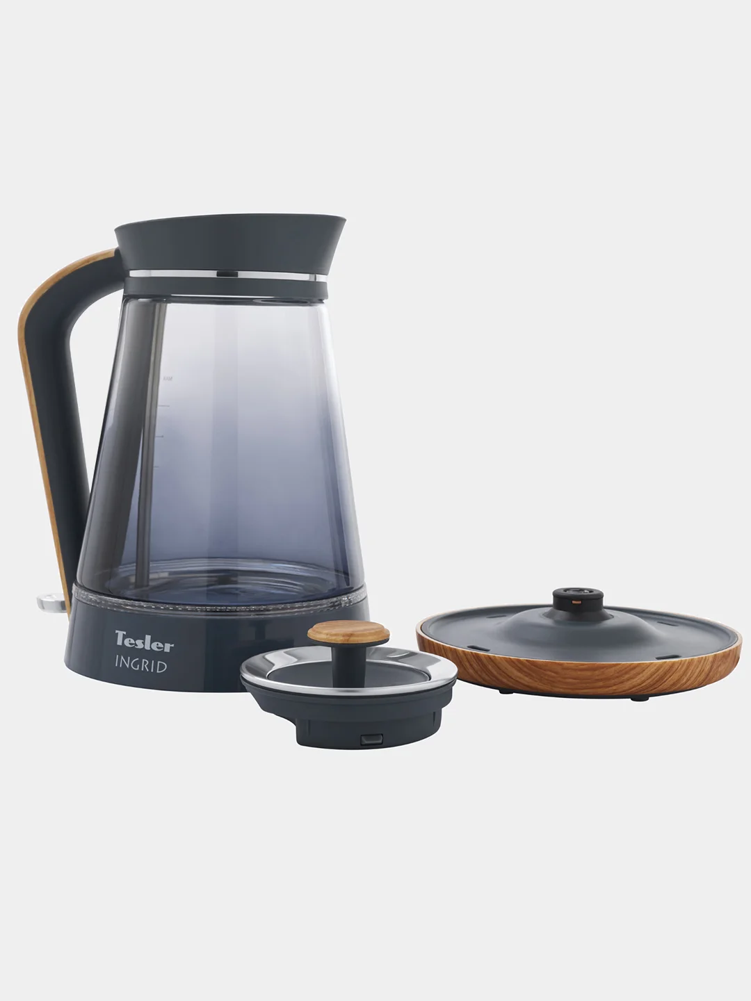 Тёмно-серый чайник электрический TESLER KT-1750