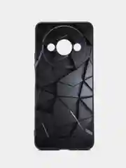 Тёмно-серый чехол для Xiaomi Redmi A3 / Redmi A3x, с принтом, с рисунком (Сяоми Редми А3 / А3х)