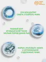 БАД Green Leaf Formula Vegan ОМЕГА-3, витамины для детей от 3 лет и взрослых, 60 капсул