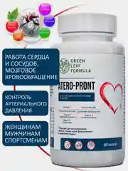 Витамины Green Leaf Formula Atero-Pront для сердца, сосудов и мозга, 60 капсул
