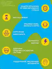 Коэнзим Q10 с биотином Green Leaf Formula, для сердца, сосудов и кожи, 60 капсул