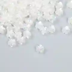 Бусины для творчества пластиковые Цветок 0,7х0,7х0,4 см