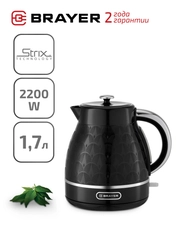 Чайник электрический мощность 2200 Вт, 1.7 л BRAYER BR1031