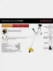 Бензиновый триммер Eurolux TR-3000T, 3500 Вт