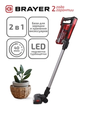 Беспроводной вертикальный пылесос BRAYER BR4260, 120 Вт, 0.6 л