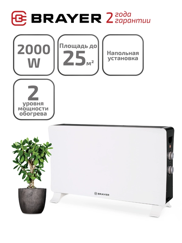 Тепловентиляторы конвекторного типа Brayer BR4883