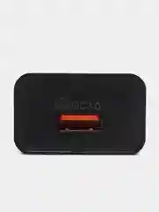 Черный адаптер питания с быстрой зарядкой QC 3.0 USB, для iPhone, Android, зарядное устройство