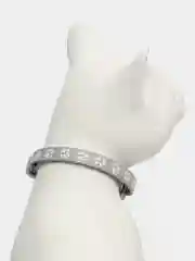 Серый регулируемый ошейник для кошек и мелких собак, с колокольчиком
