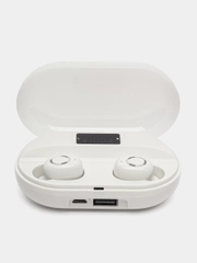 Наушники беспроводные с микрофоном, Bluetooth, USB Type-C, белые
