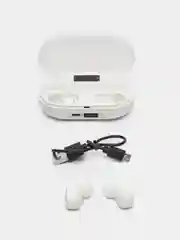 Наушники беспроводные с микрофоном, Bluetooth, USB Type-C, белые