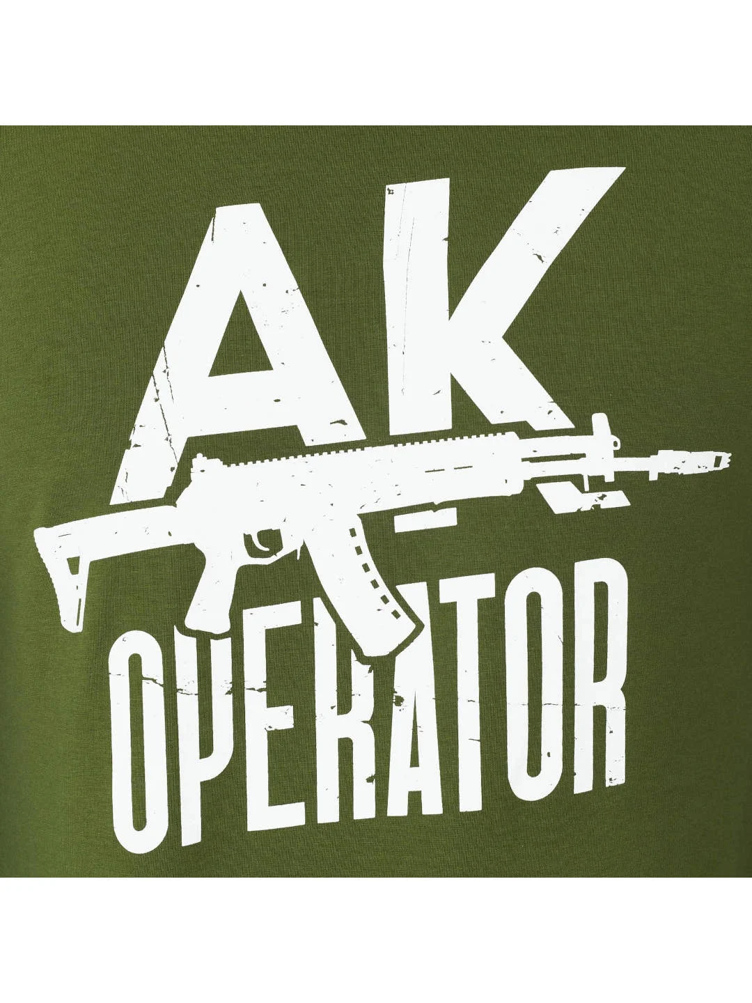 Оливковый футболка с принтом "АК Operator Gen2" Коллекция 2023