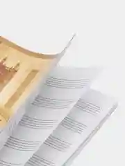 Золотой тетрадь для нот А4
