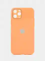 Оранжевый чехол iPhone 11 Pro, с закаленным стеклом
