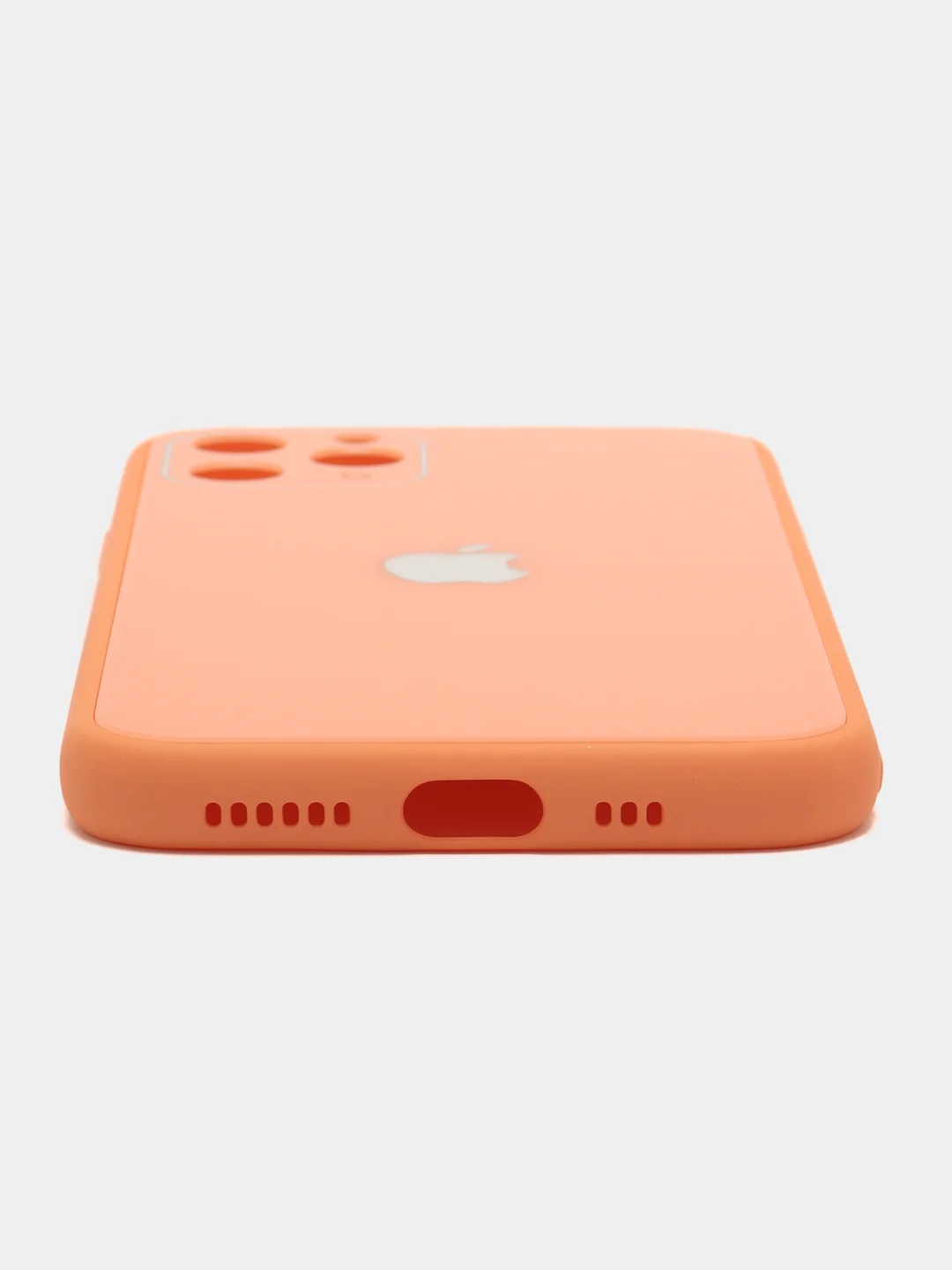 Оранжевый чехол iPhone 11 Pro, с закаленным стеклом