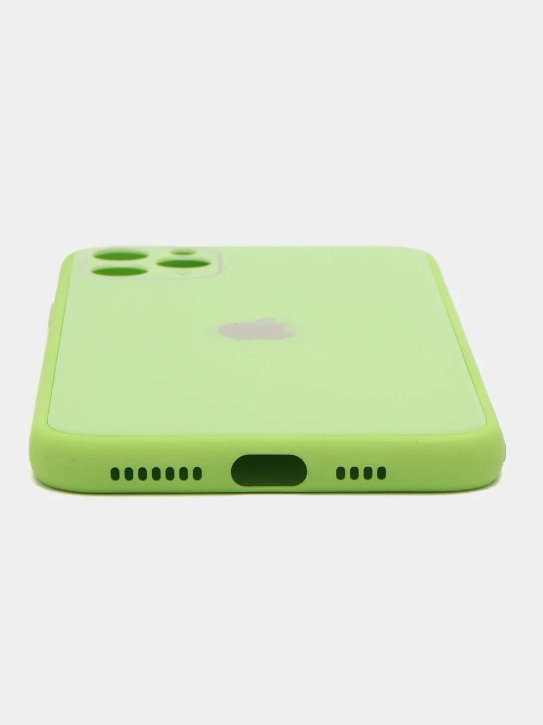 Лайм чехол iPhone 11 Pro Max с закаленным стеклом