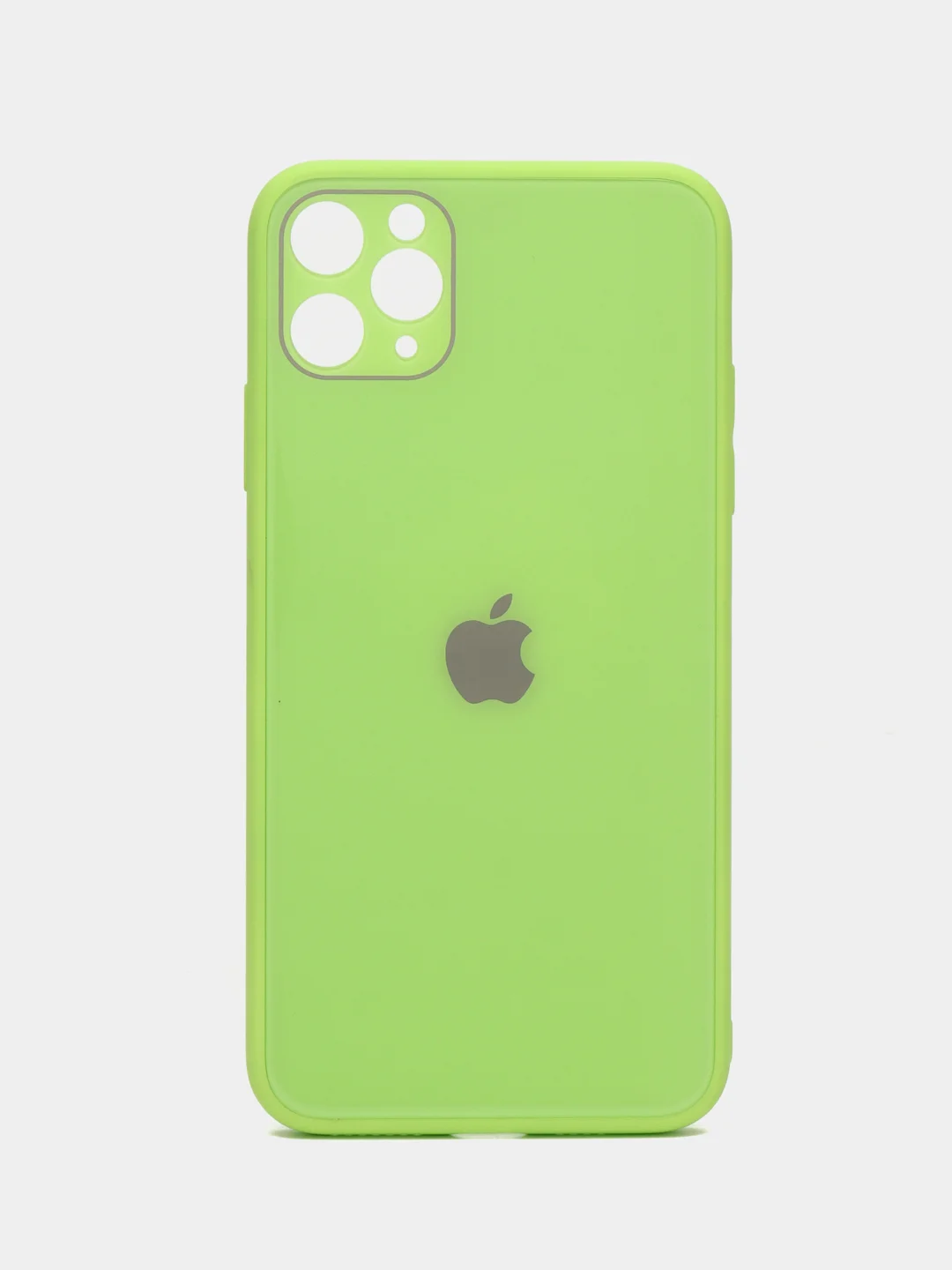 Лайм чехол iPhone 11 Pro Max с закаленным стеклом