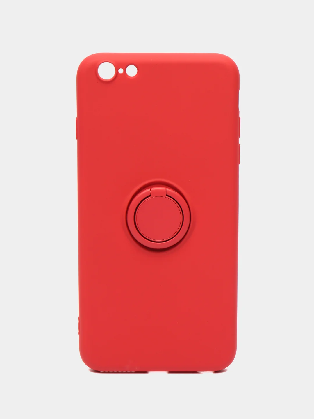 Коралловый чехол силиконовый с кольцом на iPhone 6 Plus / 6S Plus