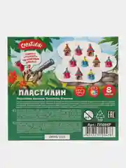 Пластилин 8 цветов со стеком