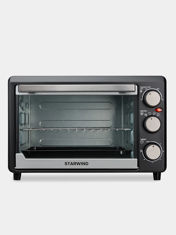 Мини-печь Starwind SMO2044 18л, 1200Вт, серебристый