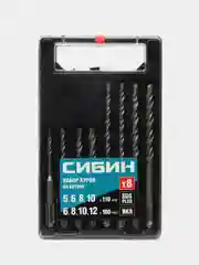 Набор буров СИБИН 8 шт SDS-plus (29312-H8)