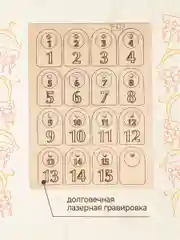 Гардеробные номерки бирки для ключей № 1 - 200