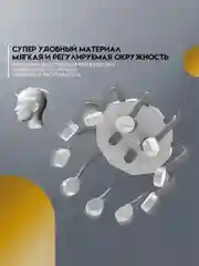 Массажер для головы, электрический, вибрационный, SBX MZ-HM155, черно-белый