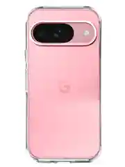 Белый чехол для Google Pixel 9, 9 Pro силиконовый BROSCORP матовый / прозрачный с защитой камер