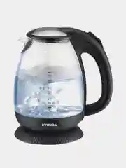 Чайник Hyundai HYK-G3804, 1.7л, 2200Вт, черный