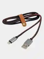 Кабель USB-A REXANT, lightning для Apple, 2.4 A, 1 м, в нейлоновой оплетке
