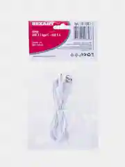 Кабель USB-A 2.0 – Type-C 3.1, 0,5А, 1м, ПВХ, белый REXANT