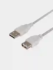 Кабель REXANT, USB-A, USB-A, 2,4А, ПВХ, серый, 1,8 м