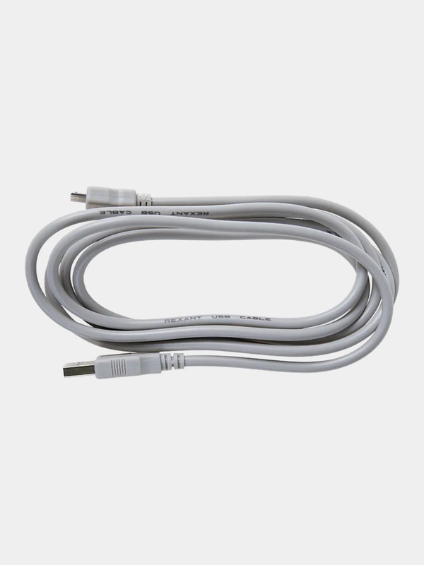 Кабель REXANT, USB-A, USB-A, 2,4А, ПВХ, серый, 1,8 м
