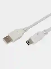Кабель REXANT, USB-A, mini USB, ПВХ, серый, 2,4 А, 3 м