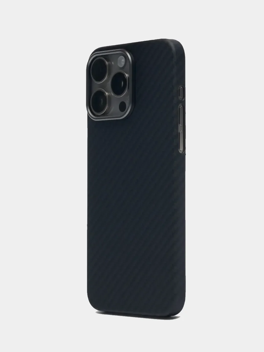Черный чехол кевларовый Keephone для iPhone с MagSafe / Magsnap KEVILAR