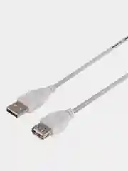 Кабель Rexant, USB-A, USB-A, 2,4А, ПВХ, серый, 5 м