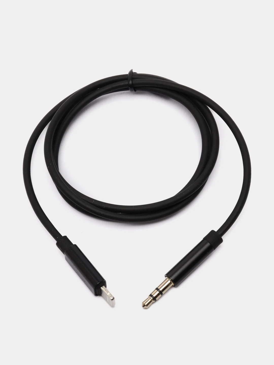 Белый aux кабель iPhone /Айфон Lightning на 3,5 мм, белый/черный, для наушников, колонок