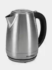 Чайник Hyundai HYK-S8408, 1.7л, 2200Вт, серебристый матовый/черный