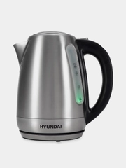 Чайник Hyundai HYK-S8408, 1.7л, 2200Вт, серебристый матовый/черный