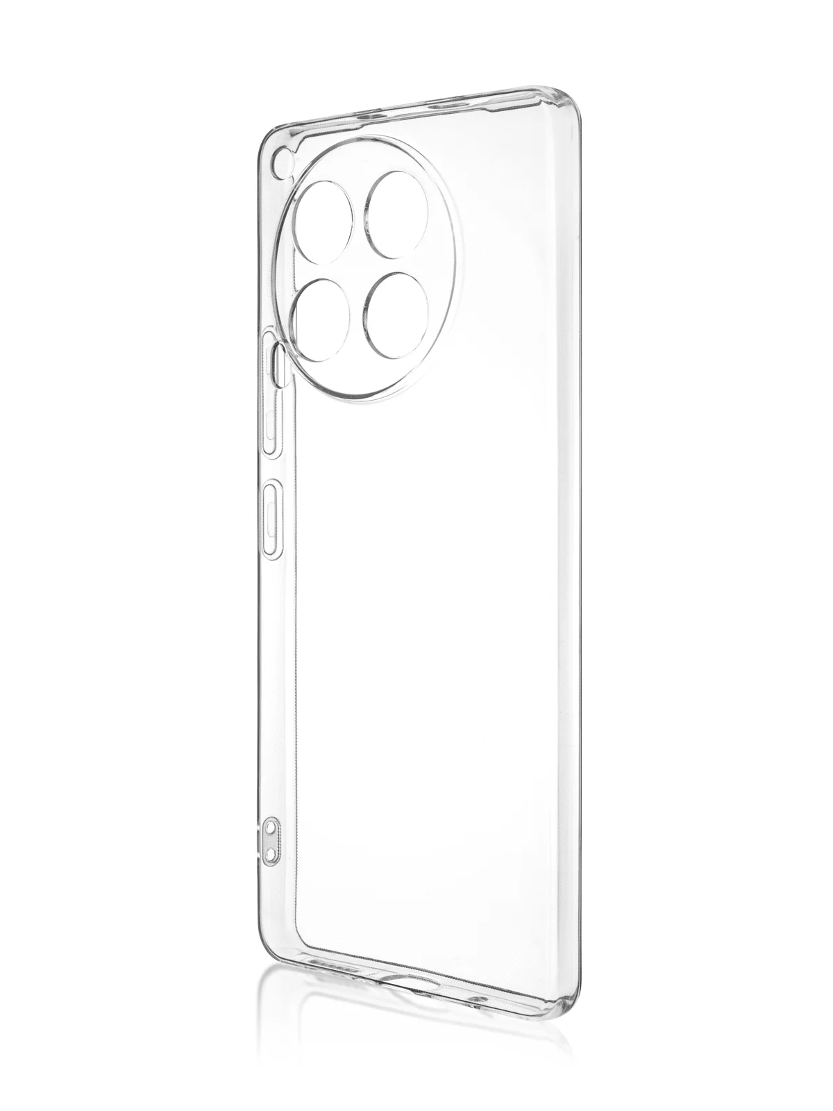 Прозрачный чехол для Tecno Camon 30, 30 5G силиконовый BROSCORP матовый/ прозрачный с защитой камер
