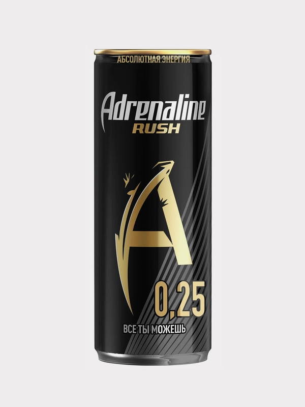 Энергетический напиток ADRENALINE RUSH Energy, 250 мл