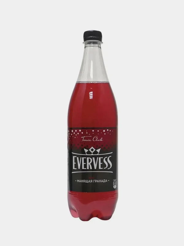Напиток сильногазированный EVERVESS, манящая гранада, 1л