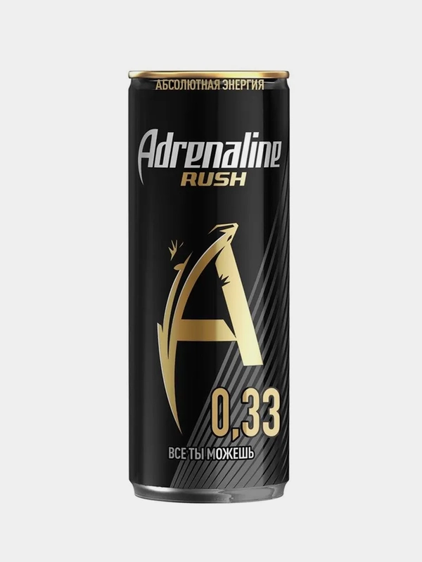 Энергетический напиток ADRENALINE Rush,  0,33л