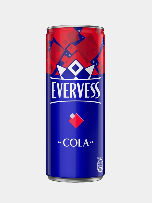 Напиток Кола EVERVESS, 0.33л